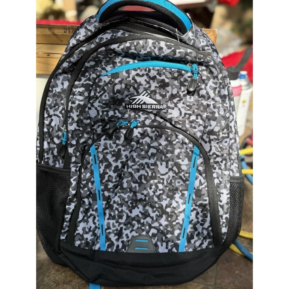 High Sierra Gray Camo Backpack
